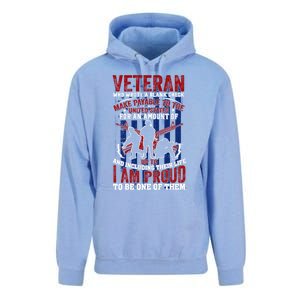 Proud Veteran Us Flag Memorial Day 4th Of July Veteran's Day Meaningful Gift Unisex Surf Hoodie