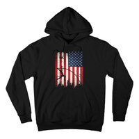 Pole Vault USA American Flag 4th of July Jump Sports Gift Hoodie