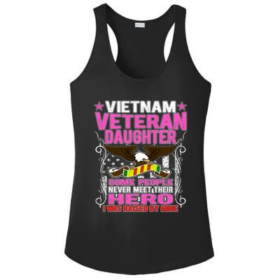 Proud Vietnam Veteran Daughter Gift I Was Raised By Mine Gift Ladies PosiCharge Competitor Racerback Tank