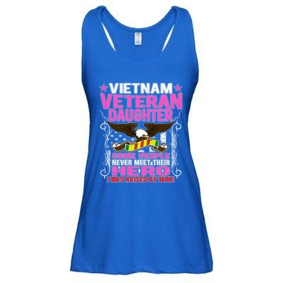 Proud Vietnam Veteran Daughter Gift I Was Raised By Mine Gift Ladies Essential Flowy Tank