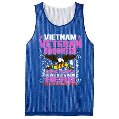 Proud Vietnam Veteran Daughter Gift I Was Raised By Mine Gift Mesh Reversible Basketball Jersey Tank