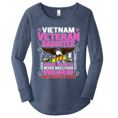 Proud Vietnam Veteran Daughter Gift I Was Raised By Mine Gift Women's Perfect Tri Tunic Long Sleeve Shirt