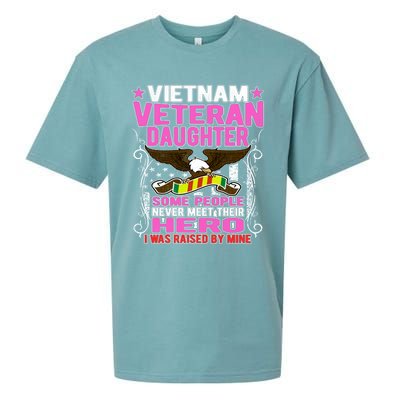 Proud Vietnam Veteran Daughter Gift I Was Raised By Mine Gift Sueded Cloud Jersey T-Shirt