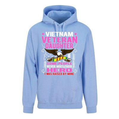 Proud Vietnam Veteran Daughter Gift I Was Raised By Mine Gift Unisex Surf Hoodie