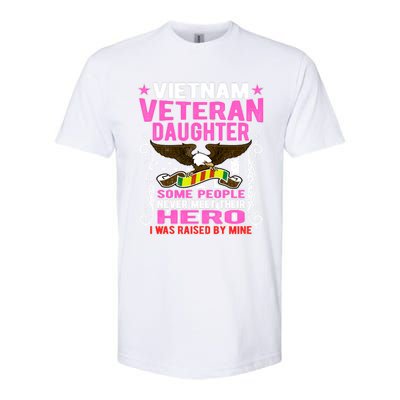 Proud Vietnam Veteran Daughter Gift I Was Raised By Mine Gift Softstyle CVC T-Shirt