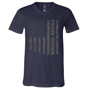 Proud Vermin Vote Blue 2024 Anti Trump V-Neck T-Shirt