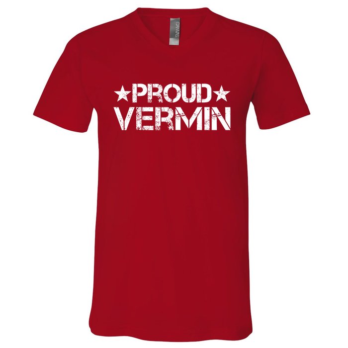 Proud Vermin Vote Blue 2024 Anti Trump V-Neck T-Shirt