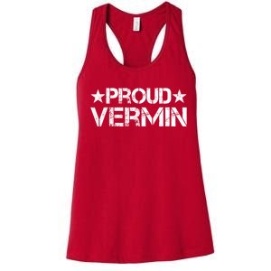 Proud Vermin Vote Blue 2024 Anti Trump Women's Racerback Tank