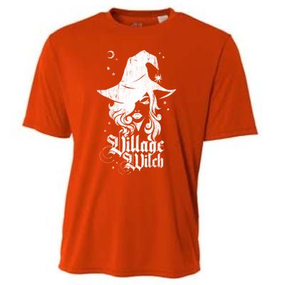 Pagan Vintage Village Witch Cool Gift Cooling Performance Crew T-Shirt