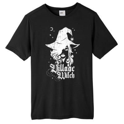 Pagan Vintage Village Witch Cool Gift Tall Fusion ChromaSoft Performance T-Shirt