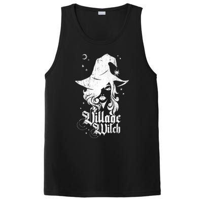 Pagan Vintage Village Witch Cool Gift PosiCharge Competitor Tank