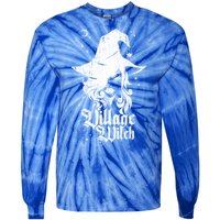 Pagan Vintage Village Witch Cool Gift Tie-Dye Long Sleeve Shirt