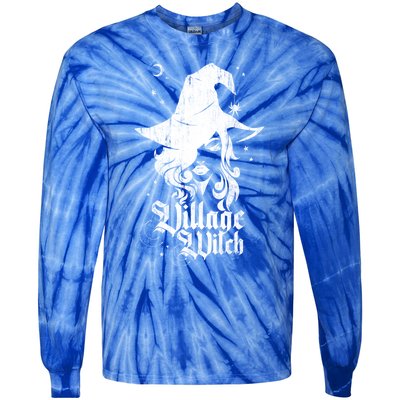 Pagan Vintage Village Witch Cool Gift Tie-Dye Long Sleeve Shirt