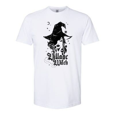 Pagan Vintage Village Witch Cool Gift Softstyle CVC T-Shirt