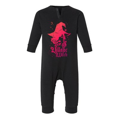 Pagan Vintage Village Witch Meaningful Gift Infant Fleece One Piece