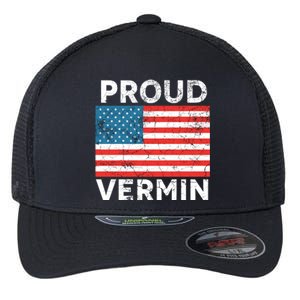 Proud Vermin Vote Blue 2024 Anti Trump Flexfit Unipanel Trucker Cap