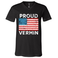 Proud Vermin Vote Blue 2024 Anti Trump V-Neck T-Shirt