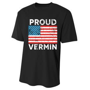 Proud Vermin Vote Blue 2024 Anti Trump Performance Sprint T-Shirt