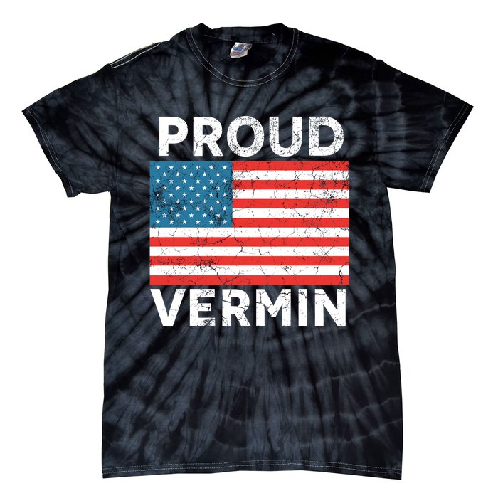 Proud Vermin Vote Blue 2024 Anti Trump Tie-Dye T-Shirt