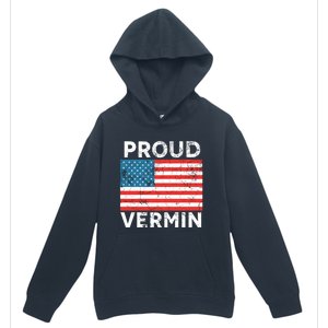 Proud Vermin Vote Blue 2024 Anti Trump Urban Pullover Hoodie