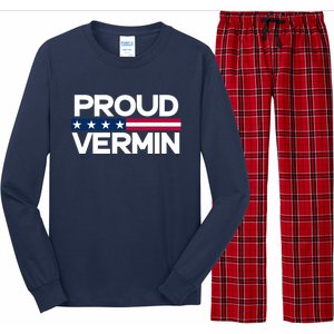 Proud Vermin Vote Blue 2024 Anti Trump Long Sleeve Pajama Set