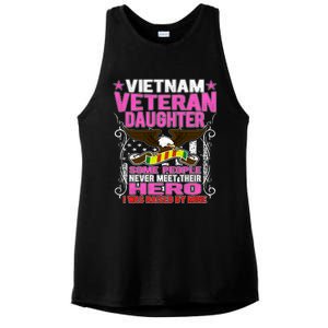 Proud Vietnam Veteran Daughter Gift Cool Gift I Was Raised By Mine Gift Ladies PosiCharge Tri-Blend Wicking Tank