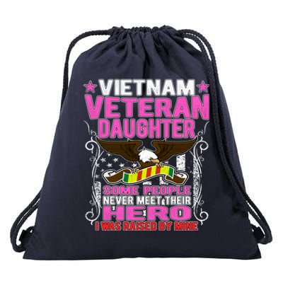 Proud Vietnam Veteran Daughter Gift Cool Gift I Was Raised By Mine Gift Drawstring Bag