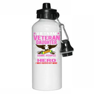 Proud Vietnam Veteran Daughter Gift Cool Gift I Was Raised By Mine Gift Aluminum Water Bottle