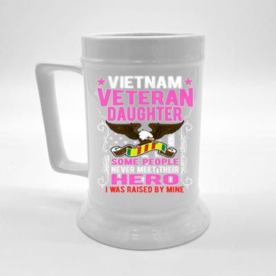 Proud Vietnam Veteran Daughter Gift Cool Gift I Was Raised By Mine Gift Beer Stein