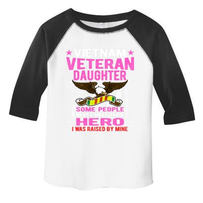 Proud Vietnam Veteran Daughter Gift Cool Gift I Was Raised By Mine Gift Toddler Fine Jersey T-Shirt