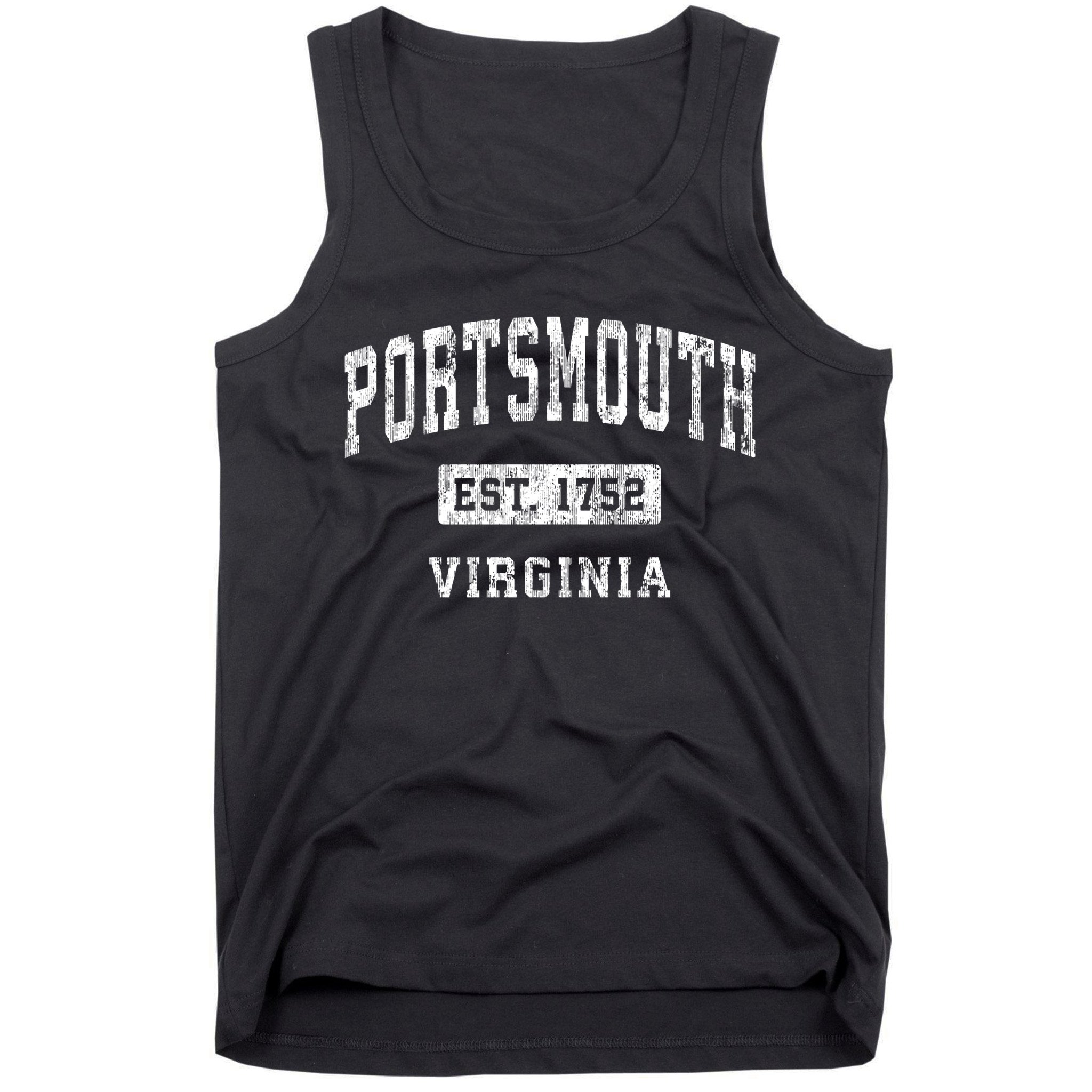 Portsmouth Virginia Va Vintage Established Sports Tank Top