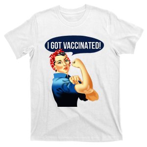 Pro Vaccine Vaccinated Rosie The Riveter Vaccinator T-Shirt