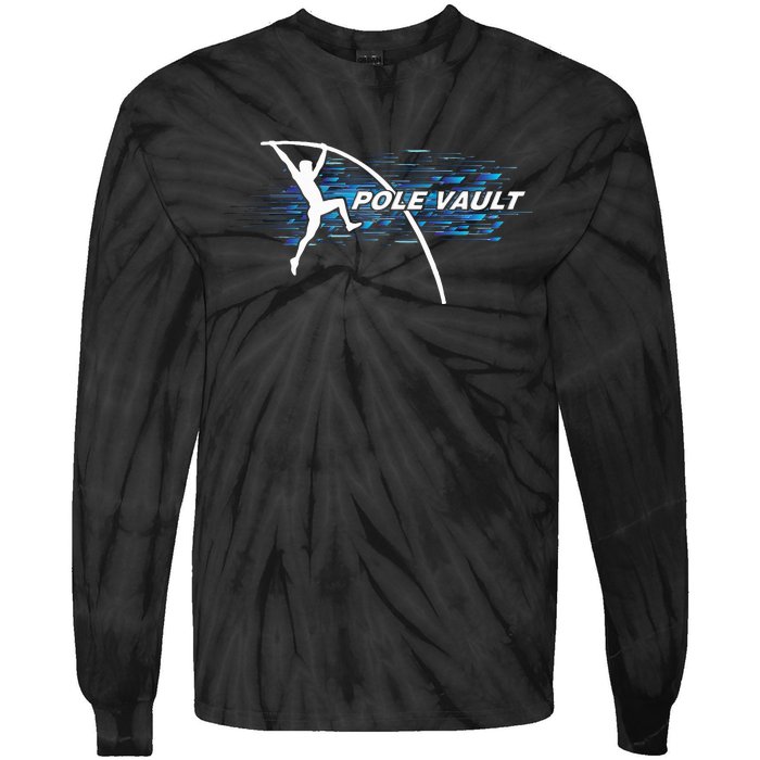 Pole Vault Vaulter Sport Track & Field Tie-Dye Long Sleeve Shirt