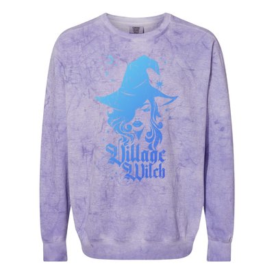 Pagan Vintage Village Witch Meaningful Gift Colorblast Crewneck Sweatshirt