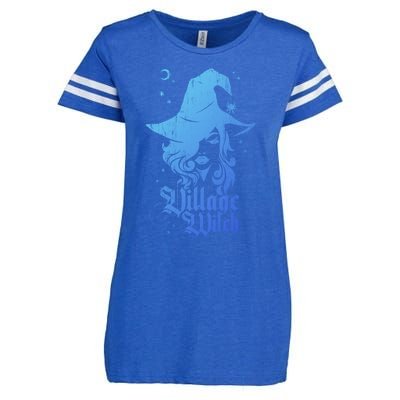 Pagan Vintage Village Witch Meaningful Gift Enza Ladies Jersey Football T-Shirt