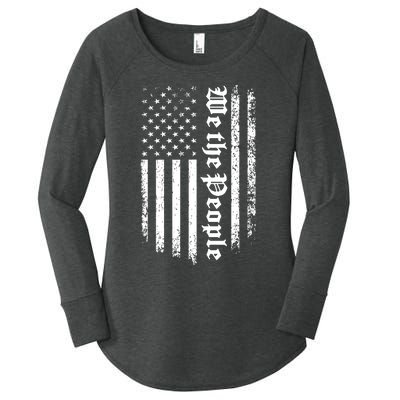 Patriotic Vintage Vibe Women's Perfect Tri Tunic Long Sleeve Shirt