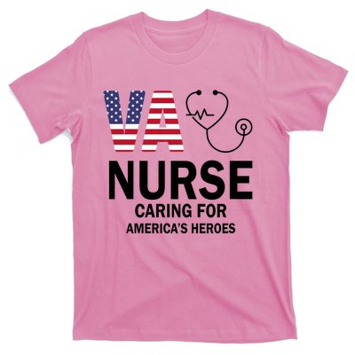 Patriotic Veterans Va Nurse Va Nurse Caring For AmericanS Heroes T-Shirt