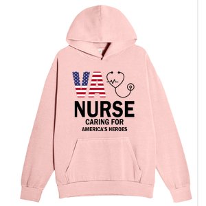 Patriotic Veterans Va Nurse Va Nurse Caring For AmericanS Heroes Urban Pullover Hoodie