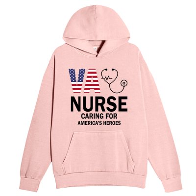 Patriotic Veterans Va Nurse Va Nurse Caring For AmericanS Heroes Urban Pullover Hoodie