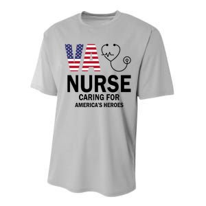 Patriotic Veterans Va Nurse Va Nurse Caring For AmericanS Heroes Performance Sprint T-Shirt