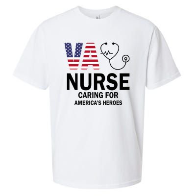 Patriotic Veterans Va Nurse Va Nurse Caring For AmericanS Heroes Sueded Cloud Jersey T-Shirt