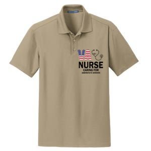 Patriotic Veterans Va Nurse Va Nurse Caring For AmericanS Heroes Dry Zone Grid Polo