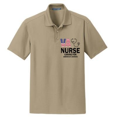 Patriotic Veterans Va Nurse Va Nurse Caring For AmericanS Heroes Dry Zone Grid Polo