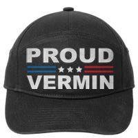 Proud Vermin Vintage Us Flag 7-Panel Snapback Hat