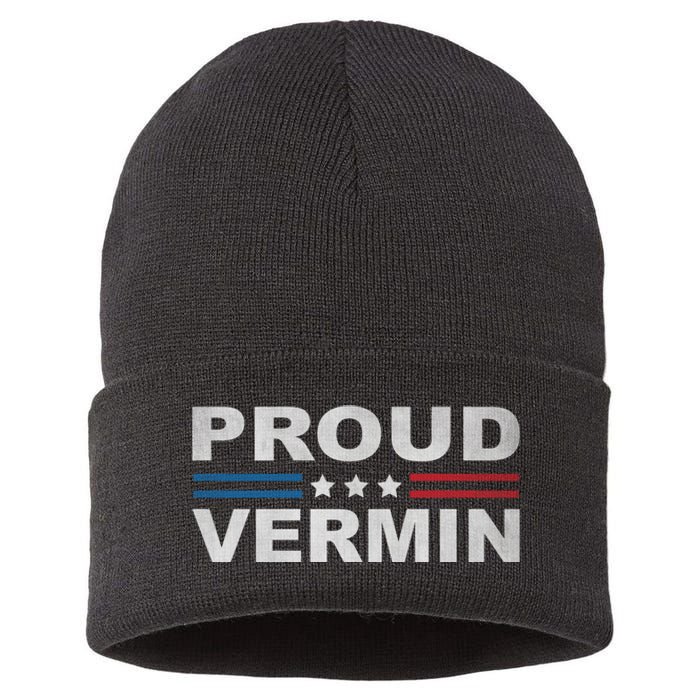 Proud Vermin Vintage Us Flag Sustainable Knit Beanie