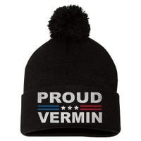 Proud Vermin Vintage Us Flag Pom Pom 12in Knit Beanie