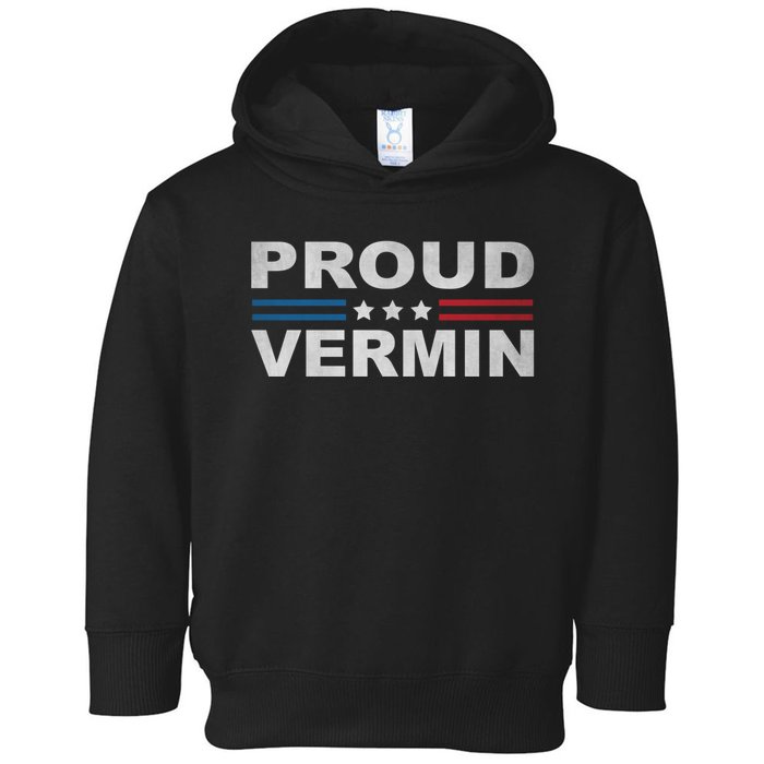 Proud Vermin Vintage Us Flag Toddler Hoodie