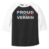 Proud Vermin Vintage Us Flag Toddler Fine Jersey T-Shirt