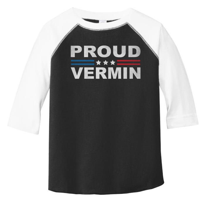 Proud Vermin Vintage Us Flag Toddler Fine Jersey T-Shirt