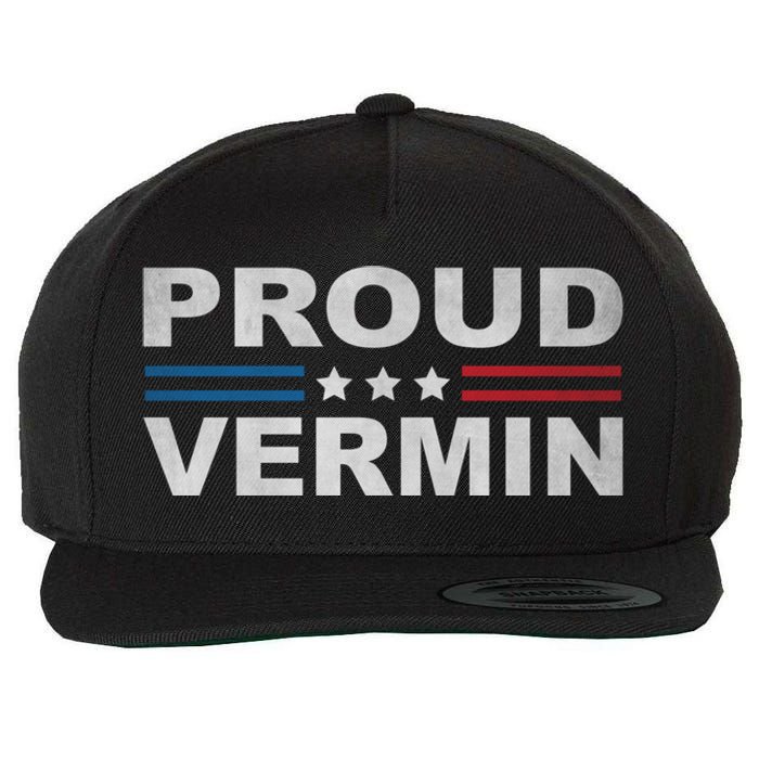 Proud Vermin Vintage Us Flag Wool Snapback Cap